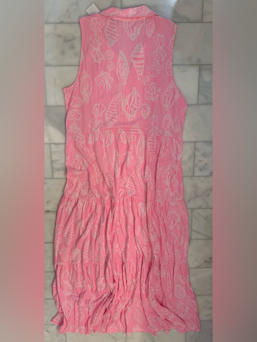 Lilly Pulitzer Riegan Maxi Dress in Rousseau Pink Cool as Shell. XL. NWT - Picture 4 of 9